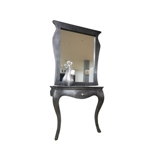 Consola de madera color plata - Imagen 1