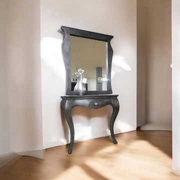 Consola de madera color plata - Imagen 2