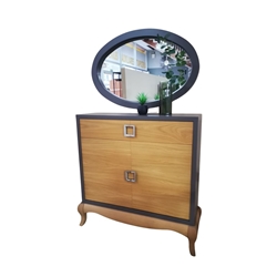 Taquillón de laca + chapa 1.000 con espejo - Imagen 1