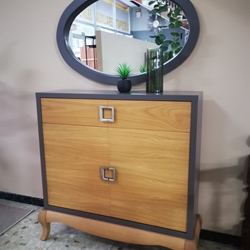 Taquillón de laca + chapa 1.000 con espejo - Imagen 2